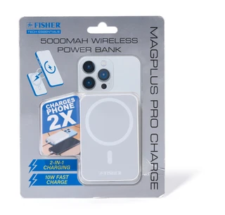 Thumbnail 1: Fisher 5000mAh Magplus Pro Charge Wireless Power Bank 