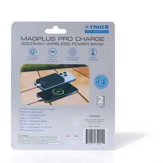 Thumbnail 2: Fisher 5000mAh Magplus Pro Charge Wireless Power Bank 