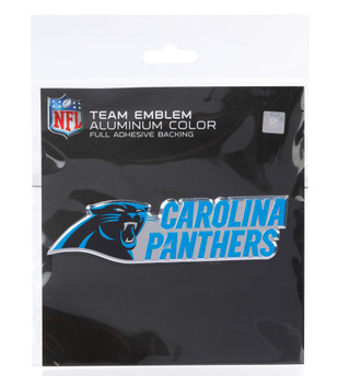 Thumbnail 1: Fanmats Carolina Panthers Aluminum Color Team Emblem 