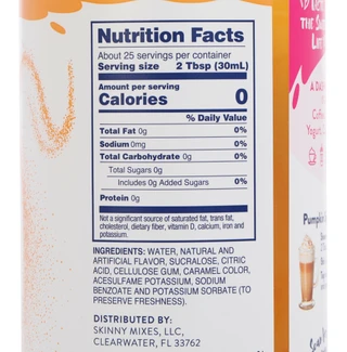 Thumbnail 2: SKINNY MIXES 25.4 oz Pumpkin Spice Syrup 