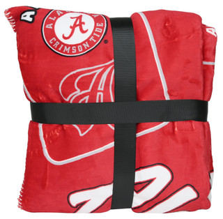Thumbnail 2: ALABAMA CRIMSON TIDE 50x60 Dream Weave Team Logo Blanket 