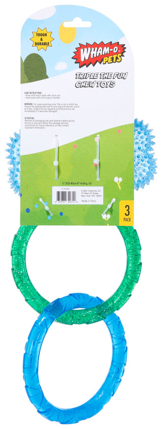 Thumbnail 2: Wham-O 3 Pk Tough & Durable Chew Toys for Dogs 