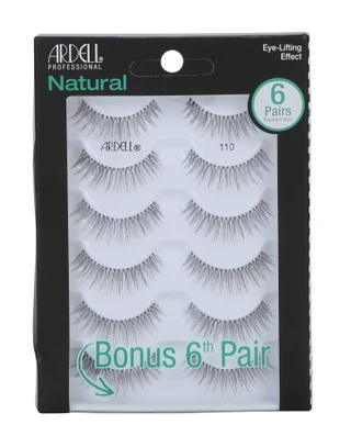 Thumbnail 1: Ardell 6 Pk Natural 110 Eye-Lifting False Eyelashes 