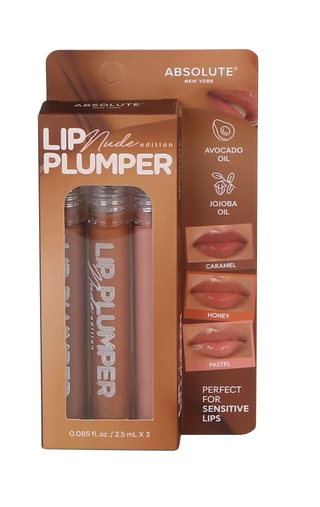 Thumbnail 1: Absolute New York 3 Pk Nude Edition Lip Plumper Set 