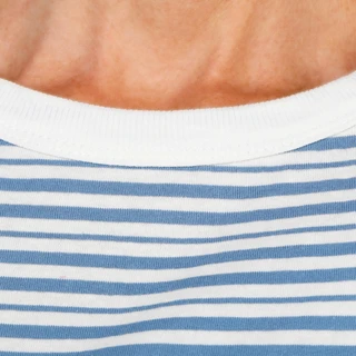 Thumbnail 3: BUNULU Women's Long Sleeve Ribbed Collar Striped Top  