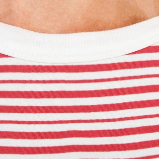 Thumbnail 3: BUNULU Women's Long Sleeve Ribbed Collar Striped Top  