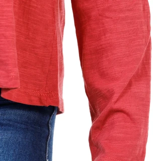 Thumbnail 3: BUNULU Women's Long Sleeve Raw Edge Solid Top  