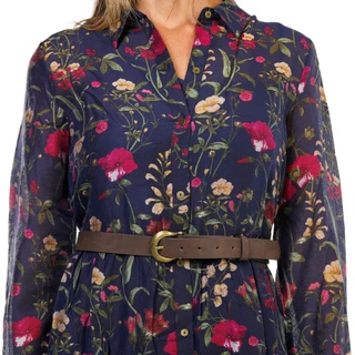 Thumbnail 2: Cece Women's Long Sleeve Tiered Maxi Dress w/ Belt  