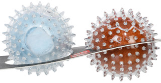 Thumbnail 2: Chase 'N Chomp 2 Pk Christmas Character Dental Spikey Balls Dog Toys 