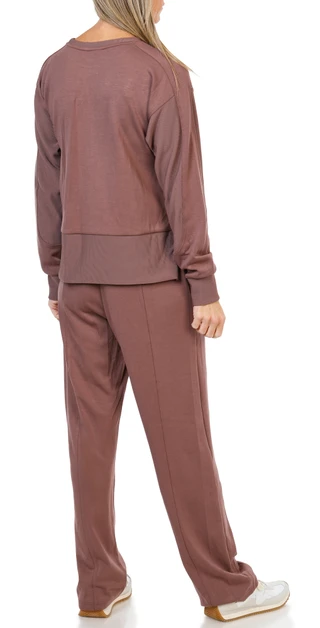 Thumbnail 2: Jessica Simpson 2 Pc Women's Long Sleeve Ribbed Crew Neck Sweater Pants Set  