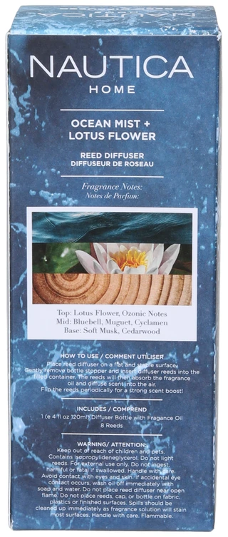 Thumbnail 2: Nautica 4 oz Ocean Mist Reed Diffuser  