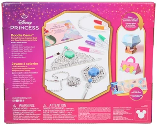 Thumbnail 2: Make It Real Disney Princess Doodle Gems Book & Activity Set 