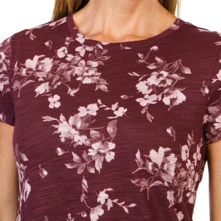 Thumbnail 4: Blue Sol Women's Short Sleeve Ava Floral Print Luxey Tee  