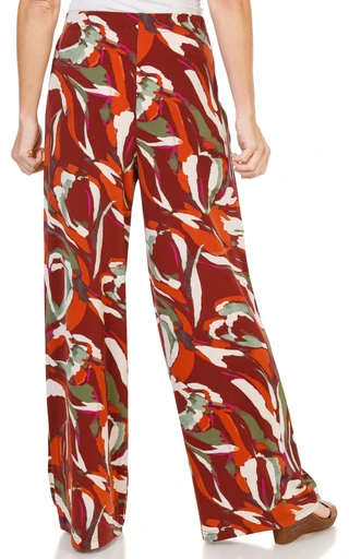 Thumbnail 3: Nicole Miller Women's Print Wide Leg Pants  