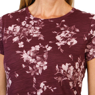 Thumbnail 2: Blue Sol Women's Petite Short Sleeve Ava Floral Luxey Tee 