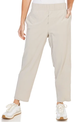 Thumbnail 1: Eddie Bauer Women's Petite Pull On Straight Ankle Pants  