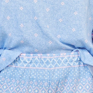 Thumbnail 2: Cuddl Duds Women's 2 Pc Long Sleeve Fair Isle Knit Pajamas  