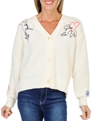 Thumbnail 1: DR2 Women's Long Sleeve Sea La Vie Yacht Club Cardigan  