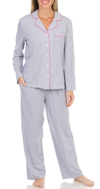 Thumbnail 1: Cuddl Duds 2 Pc Women's Long Sleeve Pajama Pants Set  