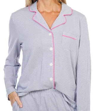 Thumbnail 2: Cuddl Duds 2 Pc Women's Long Sleeve Pajama Pants Set  