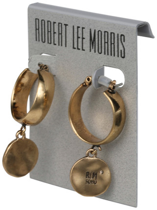 Thumbnail 2: ROBERT LEE MORRIS Disc Drop Huggie Earrings 