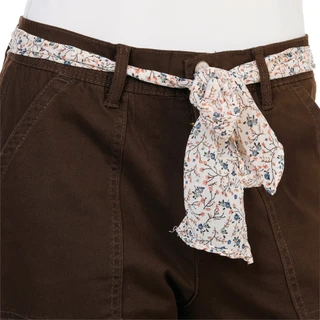 Thumbnail 2: Angels Women's Twill Convertible Straight Leg Pants w/ Belt  