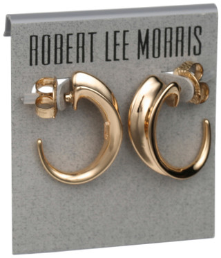 Thumbnail 1: ROBERT LEE MORRIS Small Sculpted Hoop Earrings 