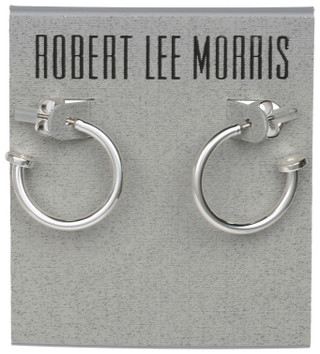 Thumbnail 1: ROBERT LEE MORRIS Small Huggie Hoop Earrings 