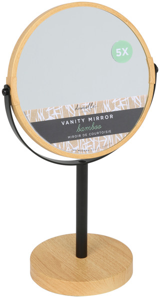 Thumbnail 1: Danielle 5x Bamboo Modern Vanity Mirror  