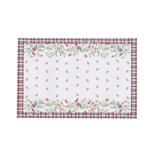 Thumbnail 5: AVANTI Avanti Holly Plaid 4-Pack Placemat Set 