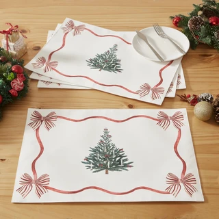 Thumbnail 2: AVANTI Avanti Heirloom Noel 4-Pack Placemat Set 