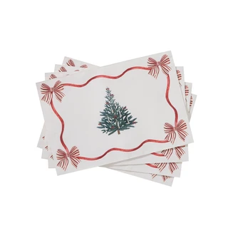 Thumbnail 3: AVANTI Avanti Heirloom Noel 4-Pack Placemat Set 