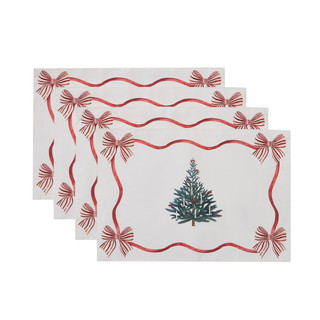 Thumbnail 1: AVANTI Avanti Heirloom Noel 4-Pack Placemat Set 