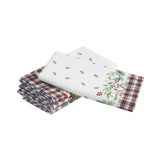 Thumbnail 5: AVANTI Avanti Holly Plaid 4-Pack Napkin Set 