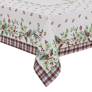 Thumbnail 4: AVANTI Avanti Holly Plaid Tablecloth 