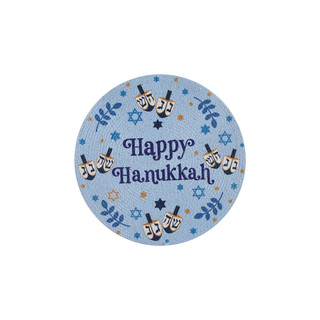 Thumbnail 5: AVANTI Avanti Happy Hanukkah Set of 4 Round Placemats 
