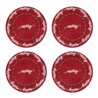 Thumbnail 1: AVANTI Avanti Merry Holly Set of 4 Round Placemats 