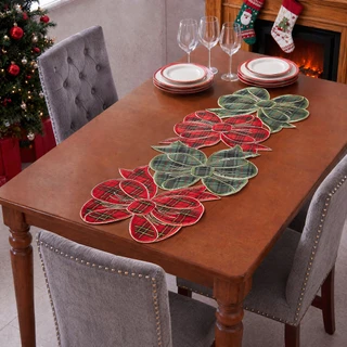 Thumbnail 2: AVANTI Avanti Plaid Bows 36" Centerpiece 