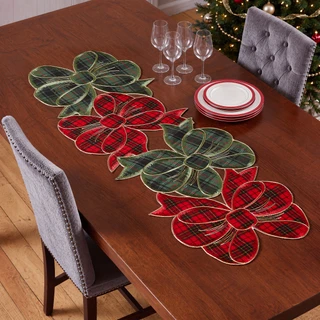 Thumbnail 1: AVANTI Avanti Plaid Bows 36" Centerpiece 