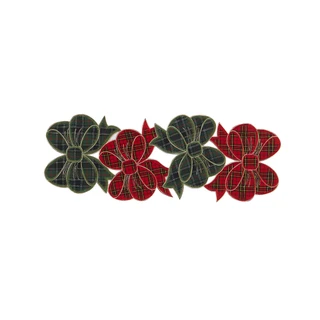 Thumbnail 5: AVANTI Avanti Plaid Bows 36" Centerpiece 