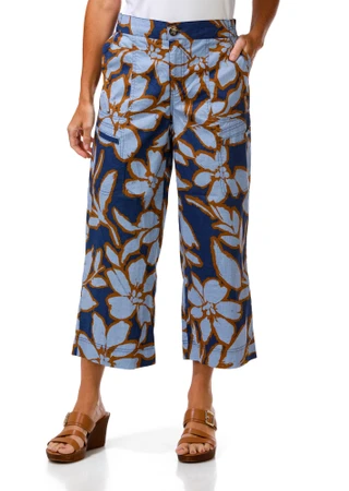 Thumbnail 1: Democracy Women's Poplin Wide Crop Capris 