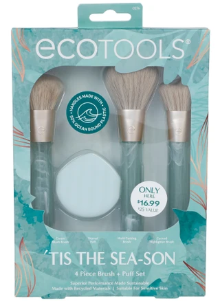 Thumbnail 1: Ecotools 4 Pc Brush & Puff Set  