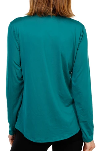 Thumbnail 2: Emerald 18 Women's Active UPF 50+ Quarter Zip  Long Sleeve Top 