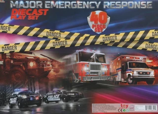 Thumbnail 2: Brooklyn Lollipop 40 Pc Major Emergency Response Vehicle Play Set 