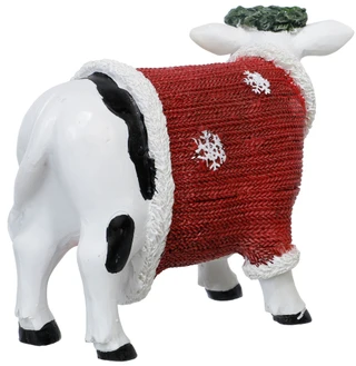 Thumbnail 2: Magical Season 6 in Christmas Cow in Snowflake Sweater Decor 