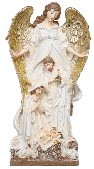 Thumbnail 1: Magical Season 14 In Christmas Angel Nativity Figurine 