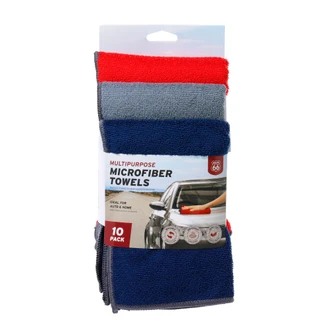 Thumbnail 1: Route 66 10 Pk Multipurpose Microfiber Towels 