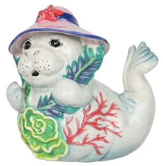 Thumbnail 1: Chubby Mermaids 8x9 Whimsical Manatee Figurine  