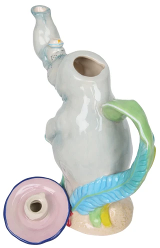 Thumbnail 2: Chubby Mermaids 9 in Decorative Manatee Tea Pot  