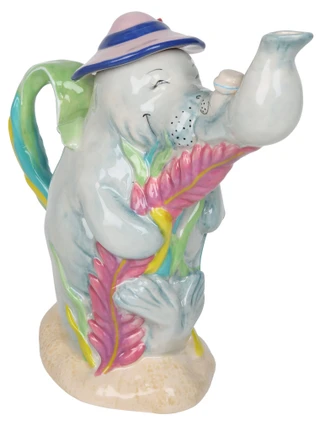 Thumbnail 1: Chubby Mermaids 9 in Decorative Manatee Tea Pot  